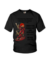 Load image into Gallery viewer, Samurai Consistent Persistent Resilient Quote T-Shirt Youth Tee