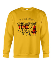 Load image into Gallery viewer, Funny Moose Wonderful Time Christmas Gift For Family Sweatshirt