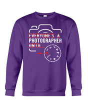 Load image into Gallery viewer, Every One Is A Photographer Black T-Shirt Sweatshirt