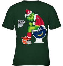 Load image into Gallery viewer, Funny Grinch Kansas Chief Christmas Gift Tee Youth Tee