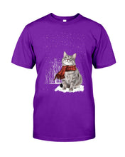 Load image into Gallery viewer, Cute Cat Christmas Gift For Cat Lovers Custom T-Shirt Guys Tee