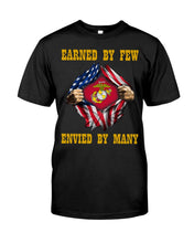 Load image into Gallery viewer, Earned By Few Envied By Many Black T-Shirt Unisex Long Sleeve