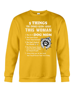 Dog Mom Gift For Dog Lovers Black Quote T-Shirt Sweatshirt