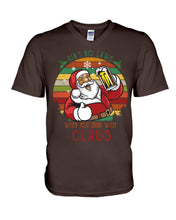 Load image into Gallery viewer, Santa Claus Beer Gift For Christmas Black T-Shirt Guys V-Neck