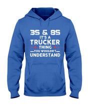 Load image into Gallery viewer, 3S And 8S Trucker Lovers Black T-Shirt Hoodie