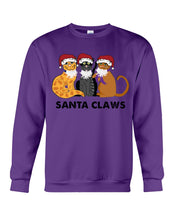 Load image into Gallery viewer, Santa Claws Funny Gift Christmas Gift For Cat Lovers Sweatshirt