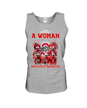 Load image into Gallery viewer, Woman Loves Ohio States Buckeyes American Football Ncaa 2019 T-Shirt Unisex Tank Top