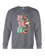 Load image into Gallery viewer, Pug Lover Christmas Hohoho Funny T-Shirt Sweatshirt