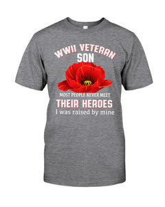 Wwii Veteran Son Gift For Veterab Mom Guys Tee