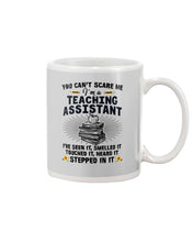 Load image into Gallery viewer, Teaching Assistant Stepped In It Quote T-Shirt Mug