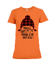 Load image into Gallery viewer, Funny Christmas T-Shirt Shoot Your Eye Out Ladies Tee