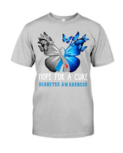 Load image into Gallery viewer, Hope For Cure Diabetes Awareness Guys Tee