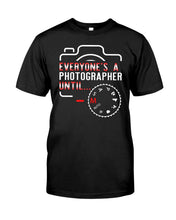 Load image into Gallery viewer, Every One Is A Photographer Black T-Shirt Guys Tee