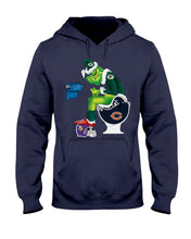 Load image into Gallery viewer, Grinch Green Bay Packers Funny Tee Hoodie