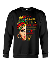 Load image into Gallery viewer, January Queen 3 Sides Horoscopes T-Shirt Sweatshirt