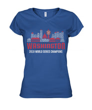 Load image into Gallery viewer, Washington 2019 World Series Champions Ladies V-Neck