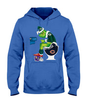 Load image into Gallery viewer, Grinch Green Bay Packers Funny Tee Hoodie