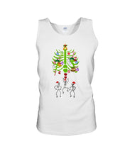 Load image into Gallery viewer, Merry Christmas Funny Dancing Skeleton Unisex Tank Top