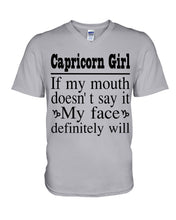 Load image into Gallery viewer, Zodiac- Capricorn Girl If My Month Doesn't Say Guys V-Neck