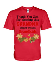 Load image into Gallery viewer, Blessing My Grandma Christmas Gift For Family Guys V-Neck