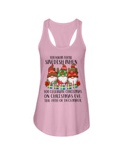 Load image into Gallery viewer, Swedish Christmas Gnome Cute Gift Tee Ladies Flowy Tank