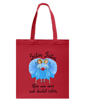 Load image into Gallery viewer, Sisters Sisters Fairy Tale Gift For Girls T-Shirt Basketweave Tote Bag