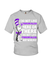 Load image into Gallery viewer, Fibromyalgia Anywhere Break Cancer Spirit T-Shirt Youth Tee