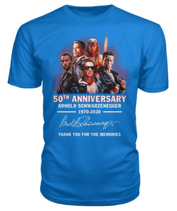 50Th Anniversary Arnold Schwarzenegger Terminator Cool Design T-Shirt 1970-2020 Guys Tee