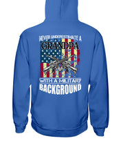 Load image into Gallery viewer, Never Underestimate A Grandpa Black T-Shirt Hoodie