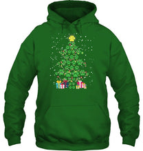 Load image into Gallery viewer, Cute Dog Paws Christmas Tree Shirt Hoodie