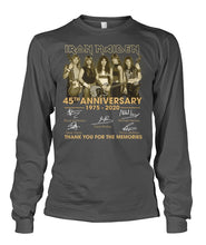 Load image into Gallery viewer, 45Th Anniversary Iron Maiden 1975-2020 T-Shirt Unisex Long Sleeve