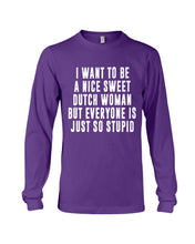 Load image into Gallery viewer, Dutch Woman Sweet Quote Name T-Shirt Unisex Long Sleeve