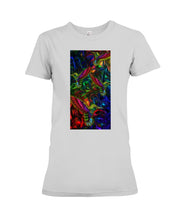 Load image into Gallery viewer, Hummingbird Cosmic Light Color Black T-Shirt Ladies Tee