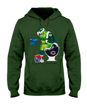 Load image into Gallery viewer, Grinch Green Bay Packers Funny Tee Hoodie