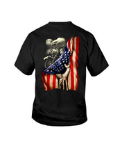 Load image into Gallery viewer, Biker Flag In Vain Gift For Bikers T-Shirt Youth Tee