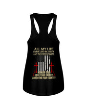 Load image into Gallery viewer, Lived By A Code Back Side T-Shirt Ladies Flowy Tank