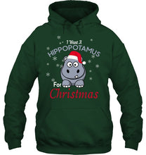 Load image into Gallery viewer, I Want A Hippopotamus For Christmas Shirt Hoodie