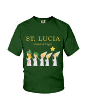 Load image into Gallery viewer, St Lucia Child Of Light God Jesus Christmas Gift Youth Tee
