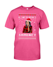 Load image into Gallery viewer, Demi Lovato All I Want For Christmas Is Shmoney Guys Tee