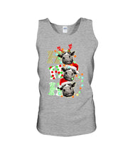 Load image into Gallery viewer, Funny Cows Ho Ho Ho Christmas Gift For Cow Lovers Unisex Tank Top