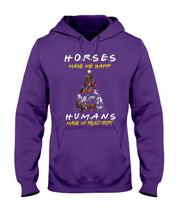 Load image into Gallery viewer, Horses Make Me Happy Christmas Tree Gift For Horse Lovers Hoodie