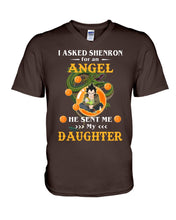Load image into Gallery viewer, Dragon Ball Angel Daughter Black T-Shirt Guys V-Neck