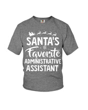 Load image into Gallery viewer, Santa Favorite Assistant Funny Christmas Gift Shirt Youth Tee