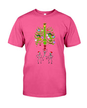 Load image into Gallery viewer, Merry Christmas Funny Dancing Skeleton Guys Tee