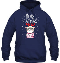 Load image into Gallery viewer, Funny Merry Catmas Christmas Gift Shirt Hoodie