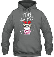 Load image into Gallery viewer, Funny Merry Catmas Christmas Gift Shirt Hoodie