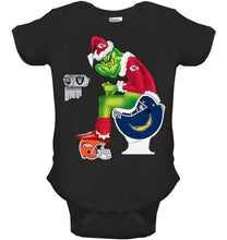 Load image into Gallery viewer, Funny Grinch Kansas Chief Christmas Gift Tee Baby Onesie