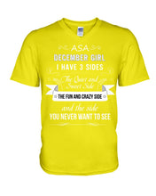 Load image into Gallery viewer, December Girl Fun Quote T-Shirt Guys V-Neck