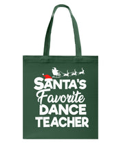 Load image into Gallery viewer, Santa Dance Teacher Christmas Shirt Basketweave Tote Bag