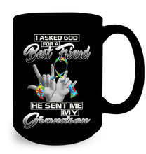 Load image into Gallery viewer, Autism Grandson Family Custom T-Shirt Mug